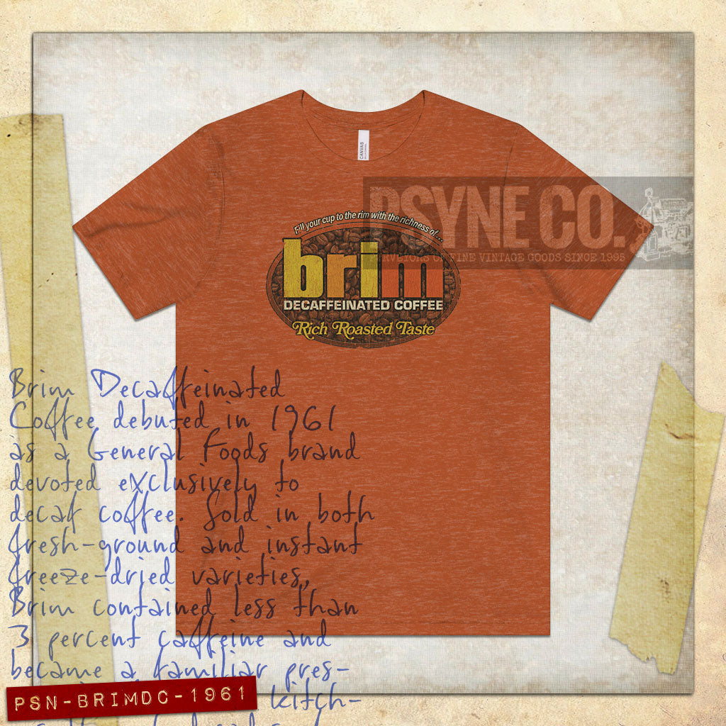 Brim Decaffeinated Coffee 1961 Vintage Men's T-Shirt