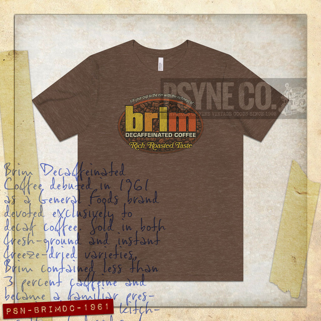 Brim Decaffeinated Coffee 1961 Vintage Men's T-Shirt