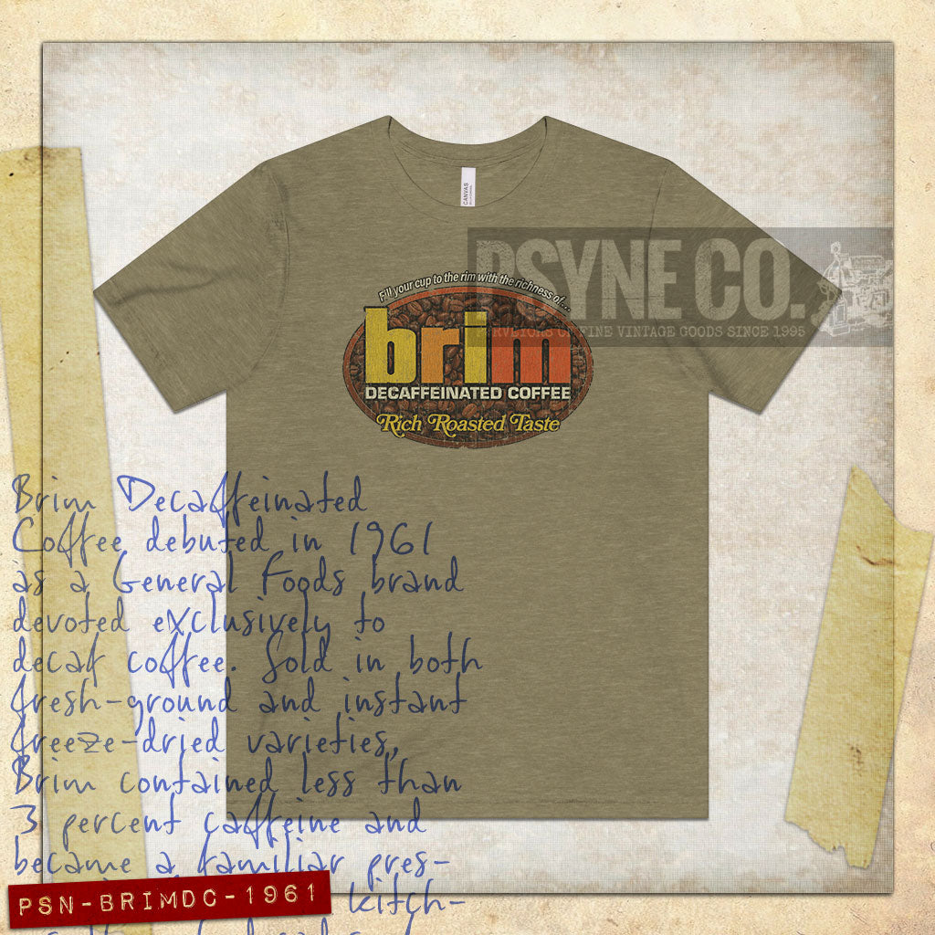 Brim Decaffeinated Coffee 1961 Vintage Men's T-Shirt