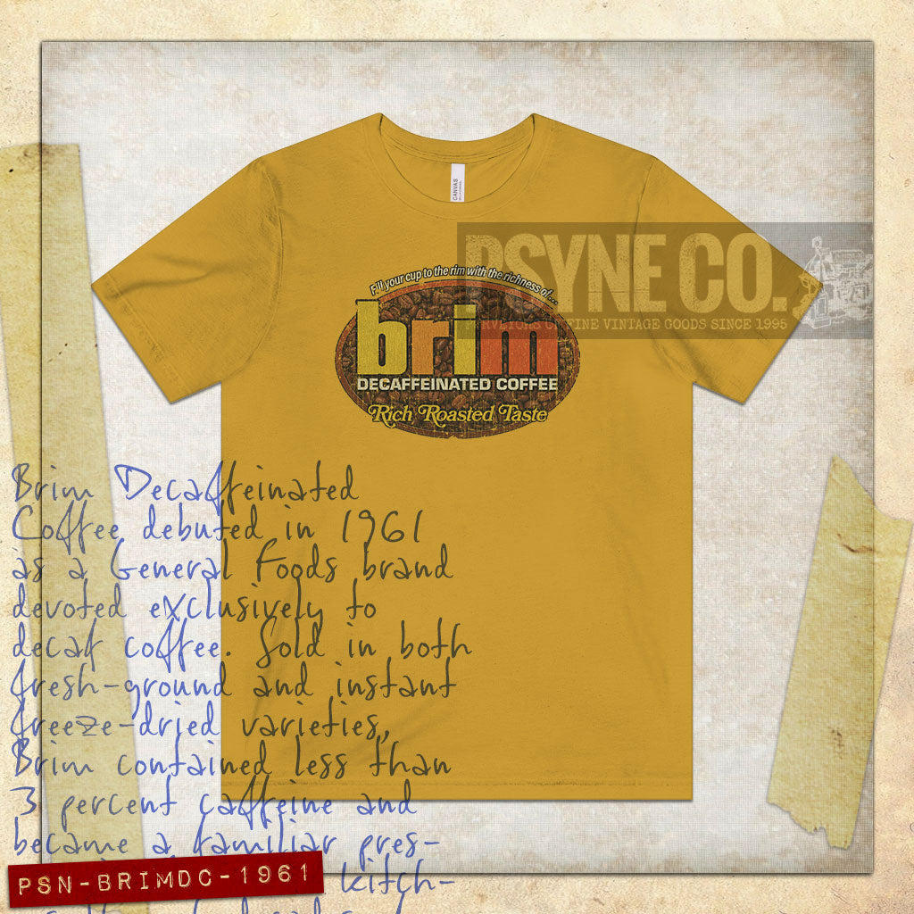 Brim Decaffeinated Coffee 1961 Vintage Men's T-Shirt