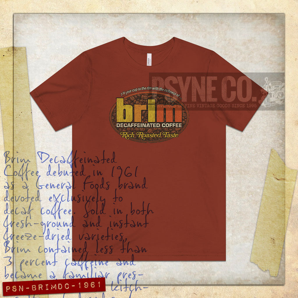 Brim Decaffeinated Coffee 1961 Vintage Men's T-Shirt