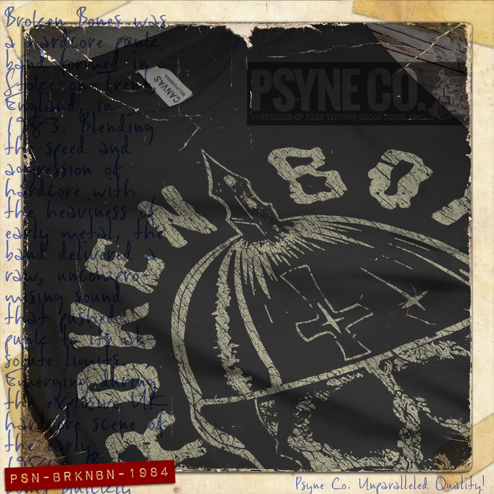Broken Bones I..O..U....Nothing 1984 Vintage Men's T-Shirt