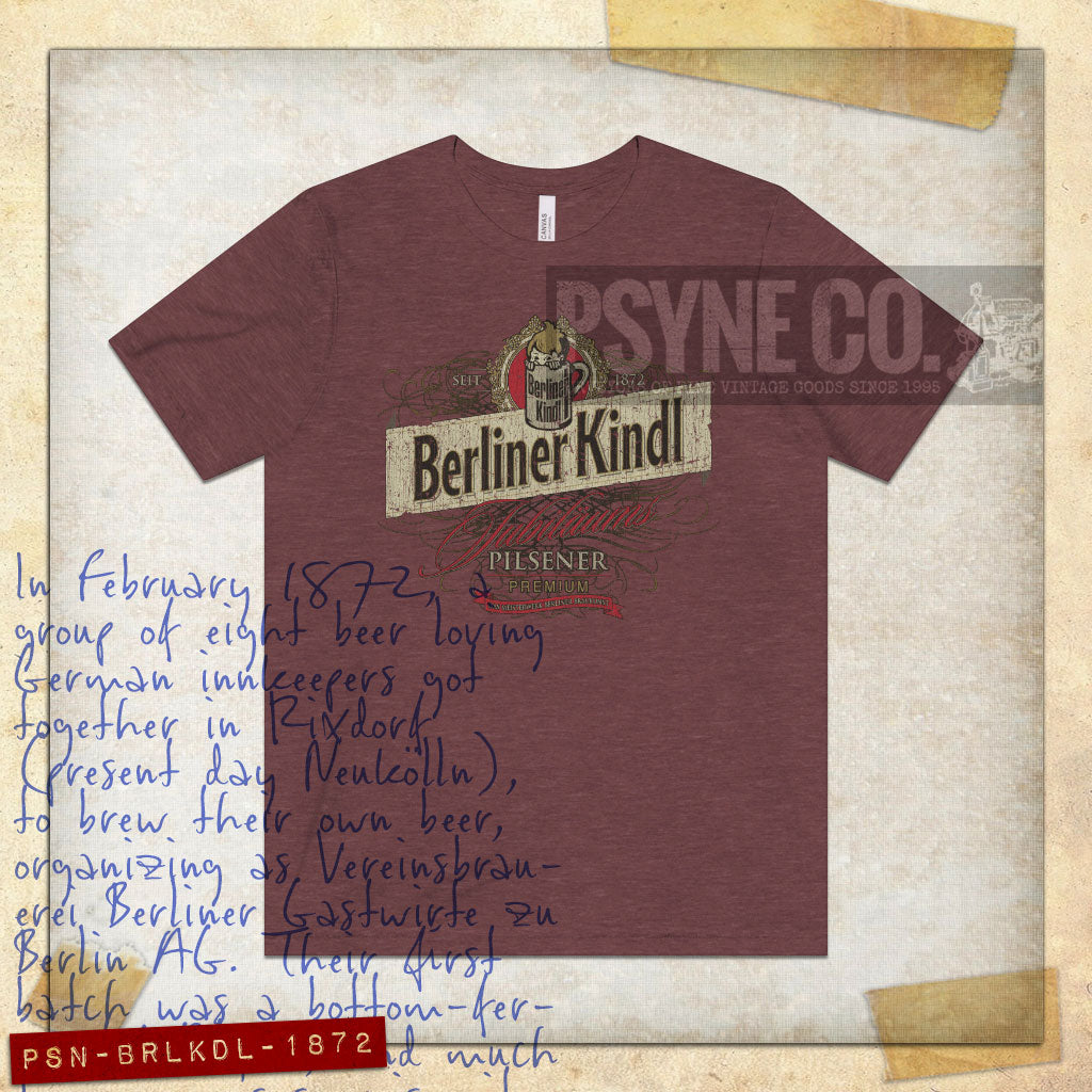 Berliner Kindl Jubiläums Pilsener Premium 1872 Vintage Men's T-Shirt