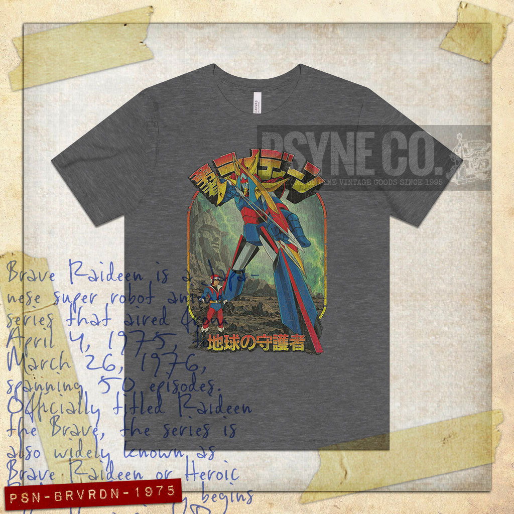 Brave Raideen Defender of The Earth 1975 Vintage Men's T-Shirt