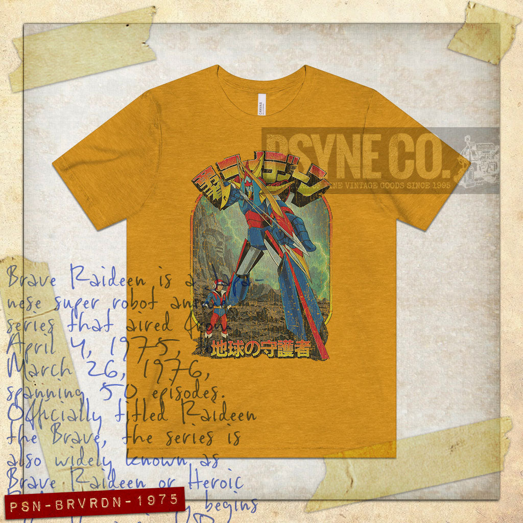 Brave Raideen Defender of The Earth 1975 Vintage Men's T-Shirt