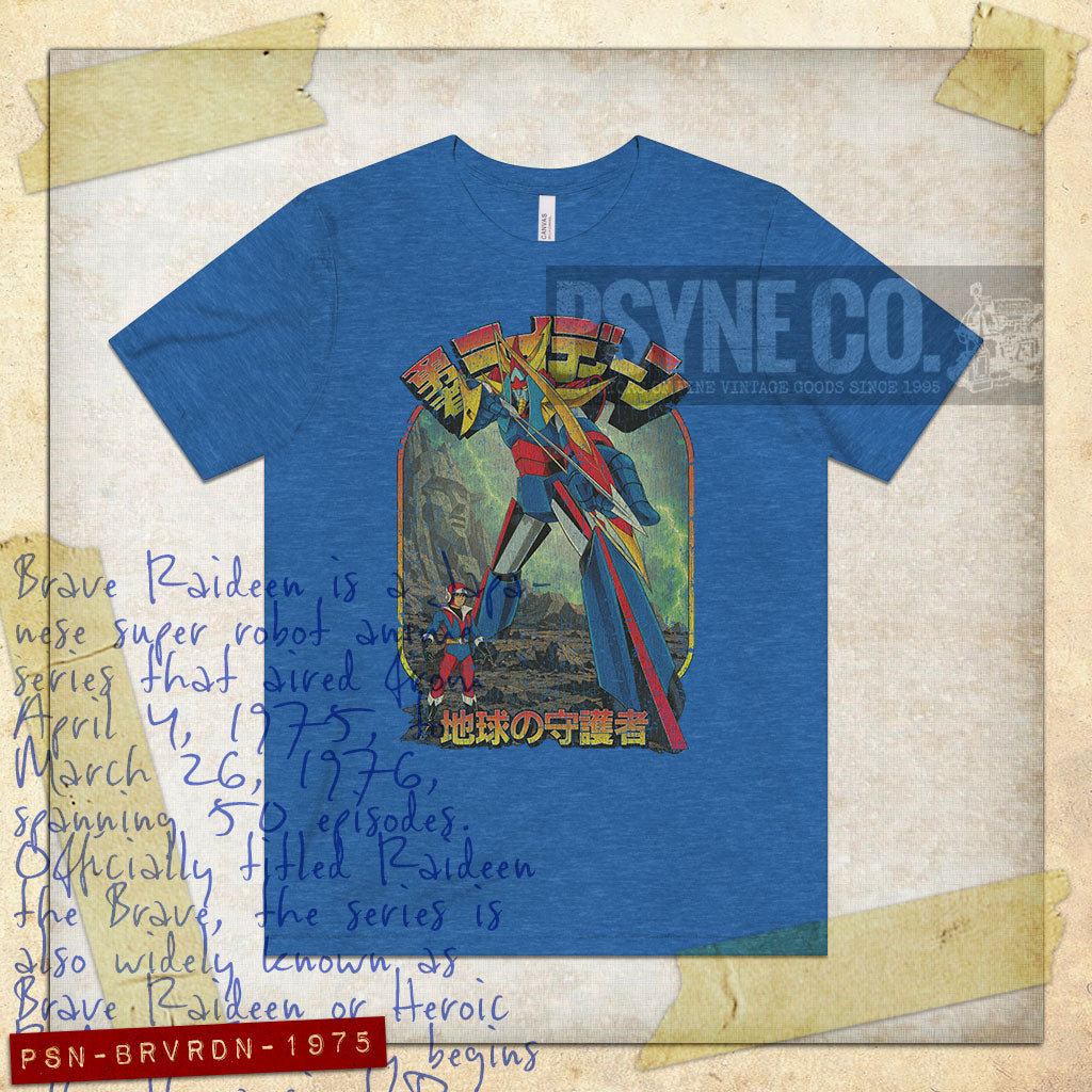 Brave Raideen Defender of The Earth 1975 Vintage Men's T-Shirt