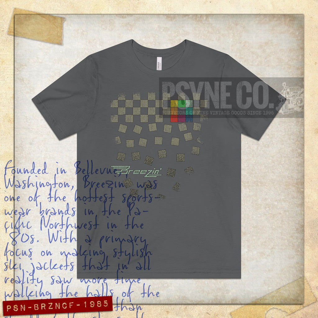 Breezin' Checker Falls 1985 Vintage Men's T-Shirt