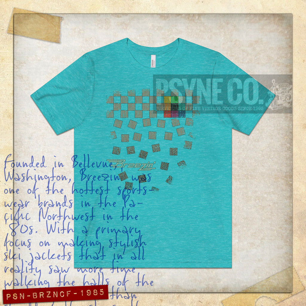 Breezin' Checker Falls 1985 Vintage Men's T-Shirt