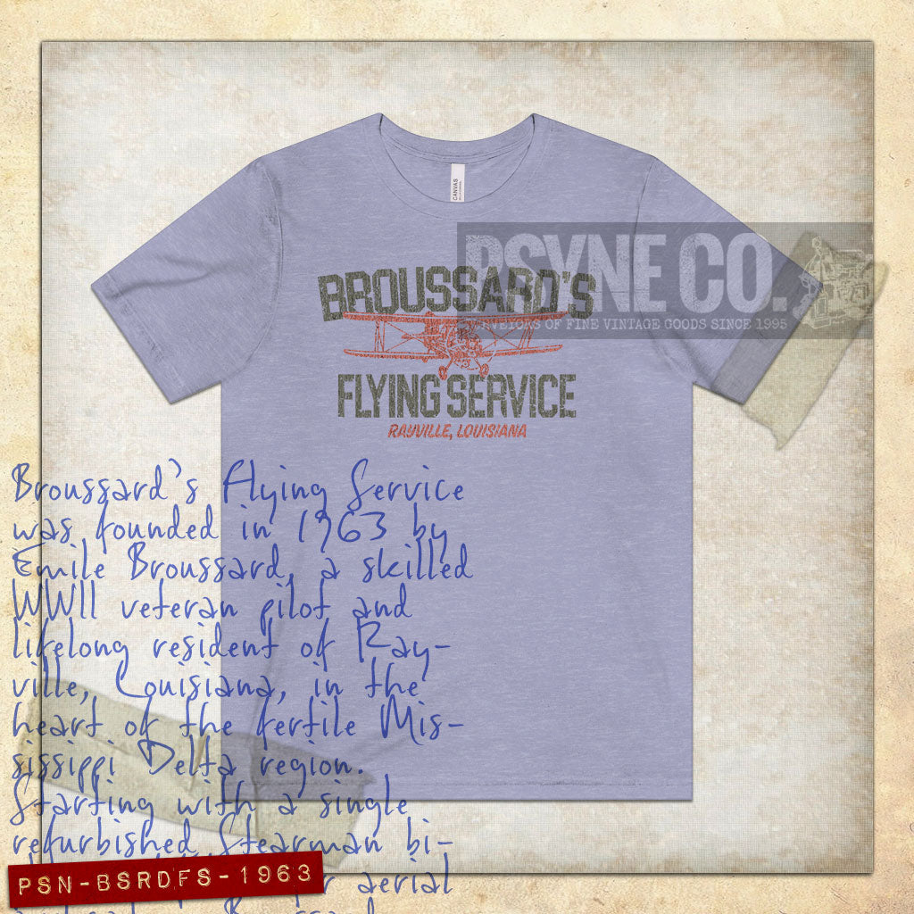 Broussard’s Flying Service 1963 Vintage Men's T-Shirt
