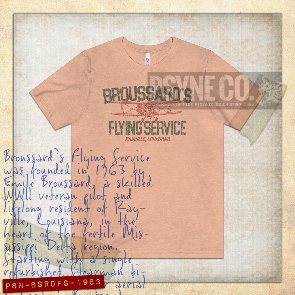 Broussard’s Flying Service 1963 Vintage Men's T-Shirt