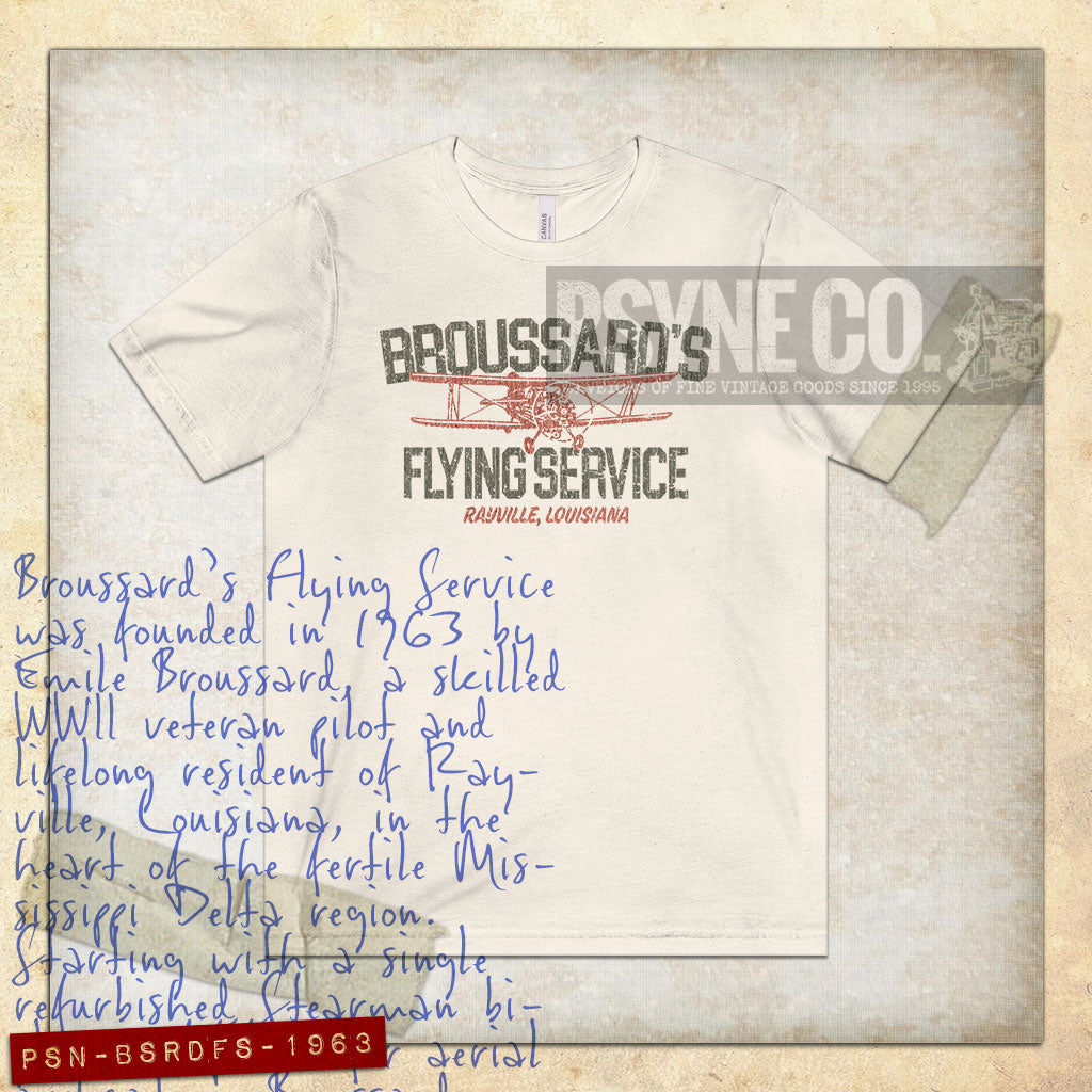 Broussard’s Flying Service 1963 Vintage Men's T-Shirt
