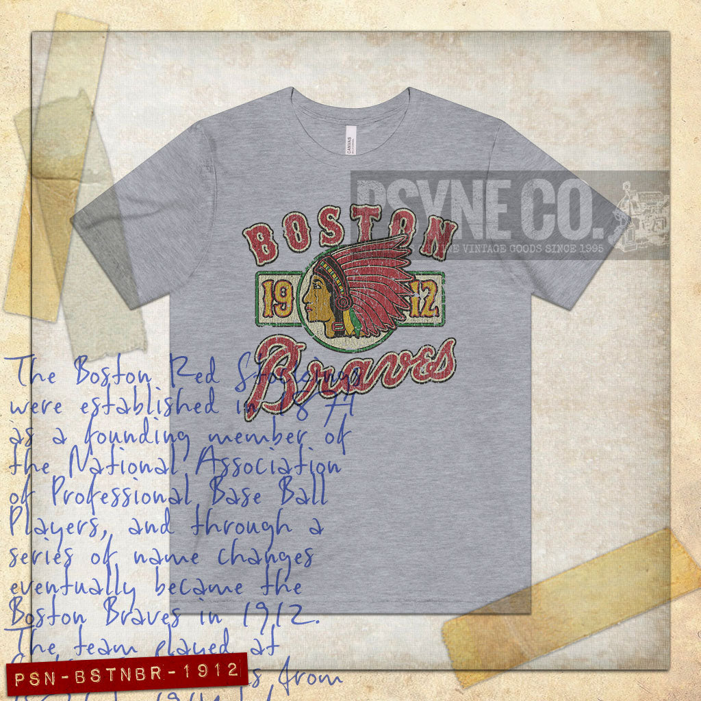 Boston Braves 1912 Vintage Men's T-Shirt