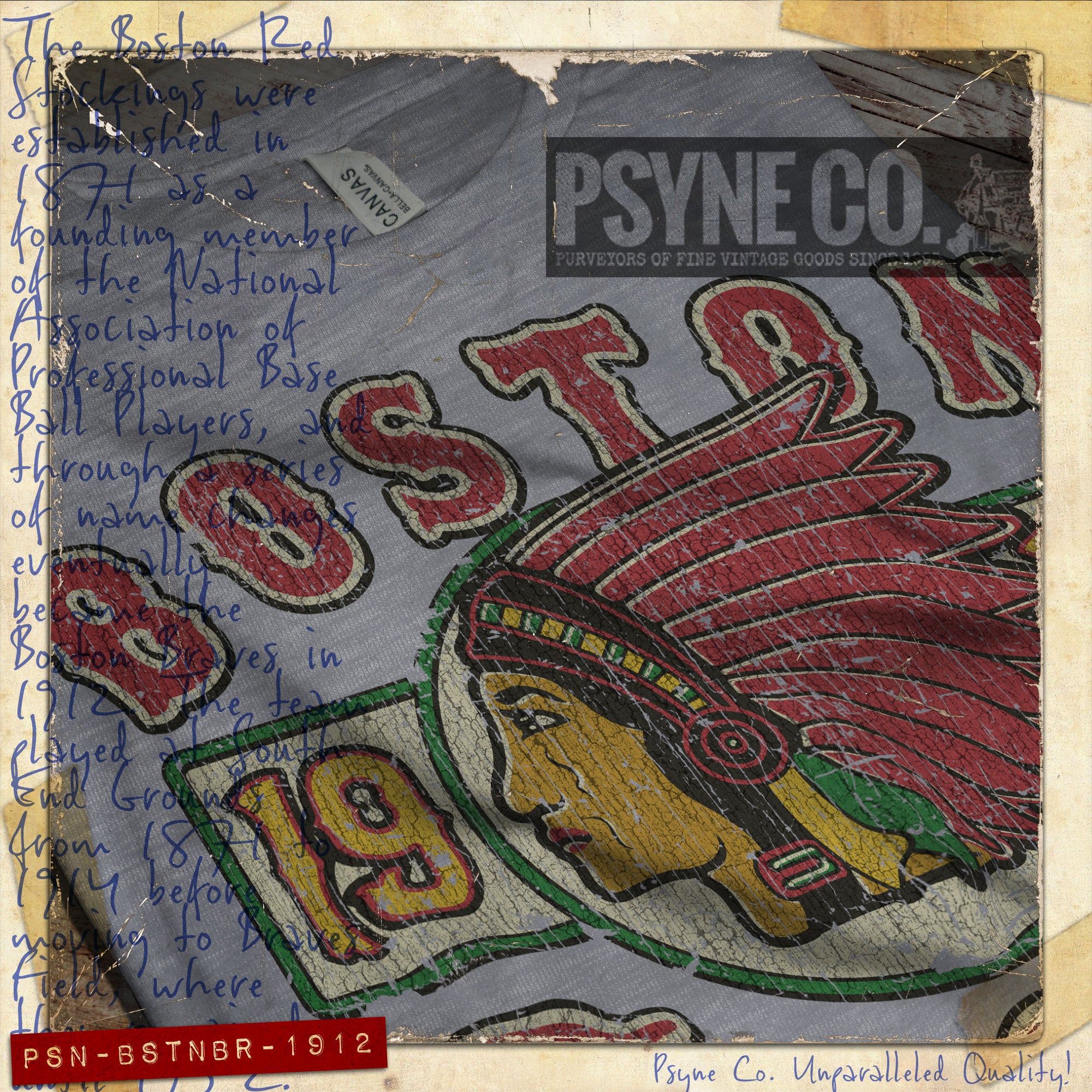 Boston Braves 1912 Vintage Men's T-Shirt