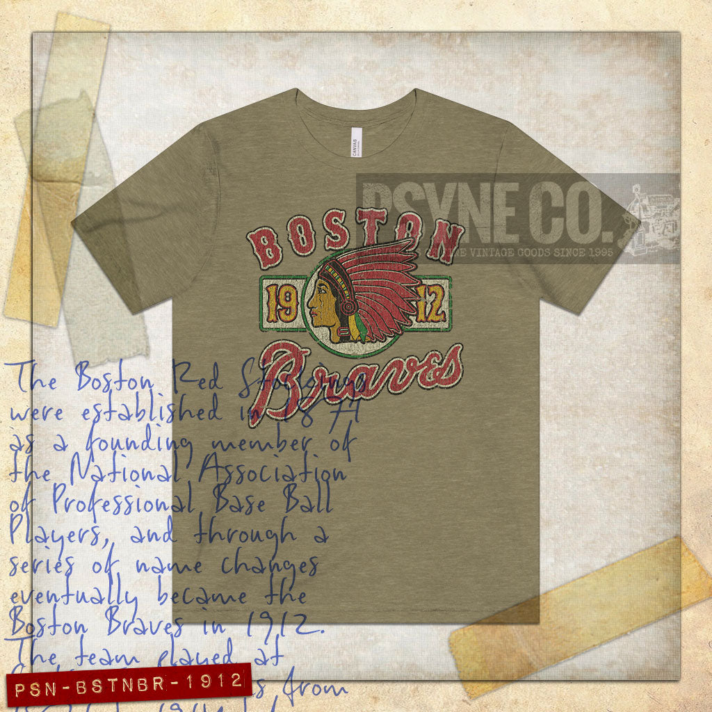 Boston Braves 1912 Vintage Men's T-Shirt