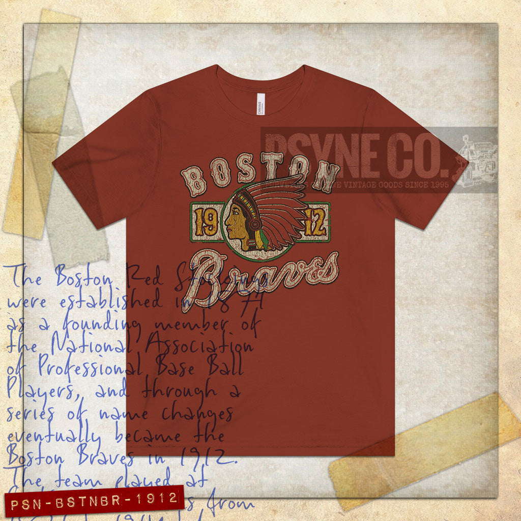 Boston Braves 1912 Vintage Men's T-Shirt