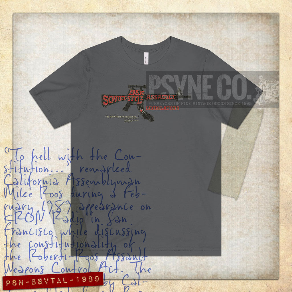Ban Soviet Style Assault Legislators 1989 Vintage Men's T-Shirt
