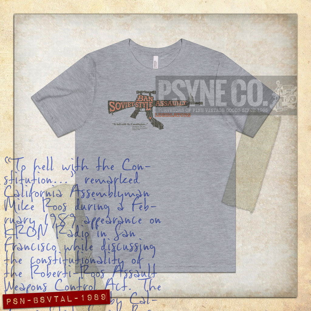 Ban Soviet Style Assault Legislators 1989 Vintage Men's T-Shirt