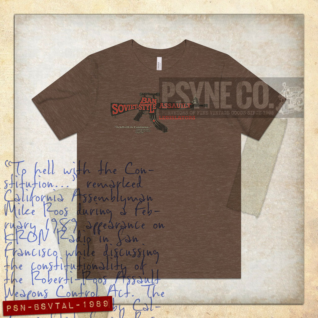 Ban Soviet Style Assault Legislators 1989 Vintage Men's T-Shirt