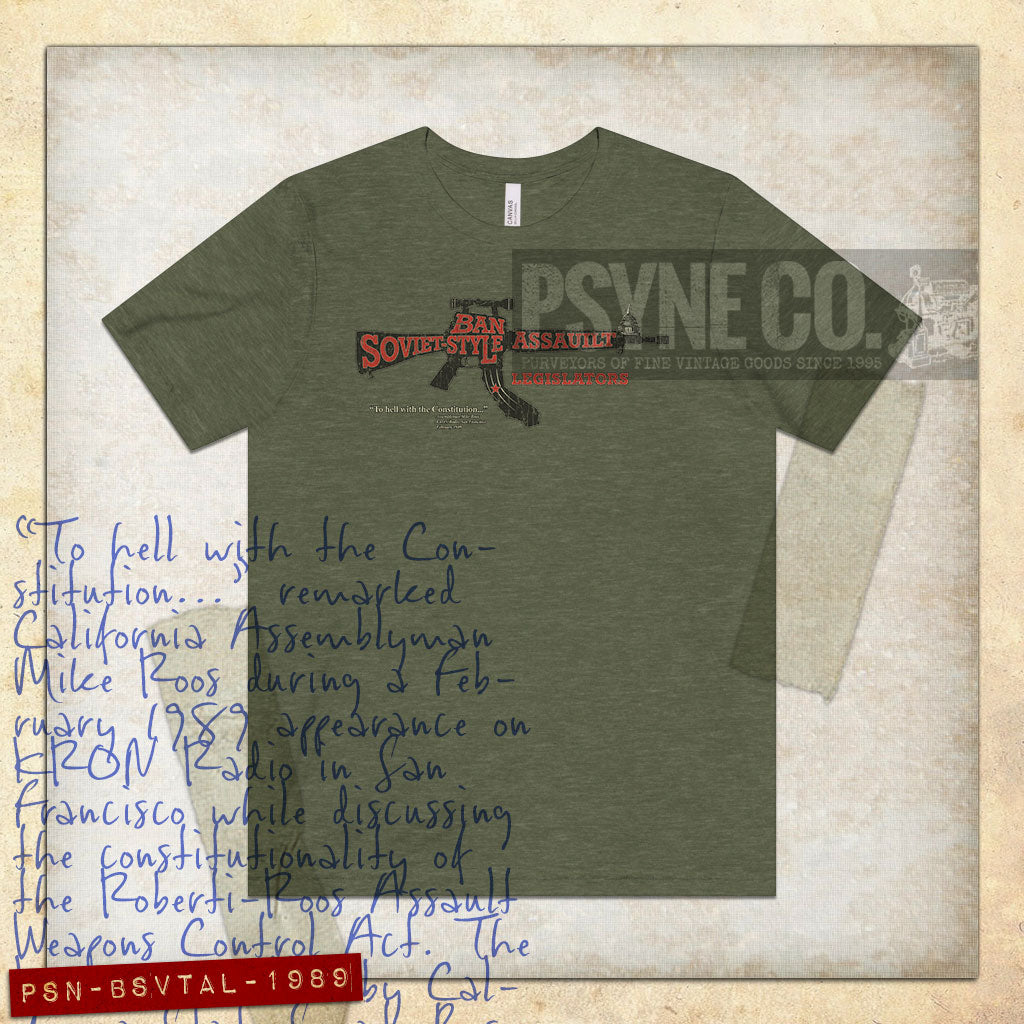 Ban Soviet Style Assault Legislators 1989 Vintage Men's T-Shirt