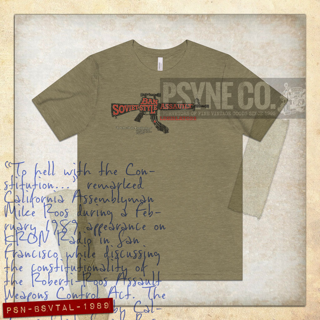 Ban Soviet Style Assault Legislators 1989 Vintage Men's T-Shirt