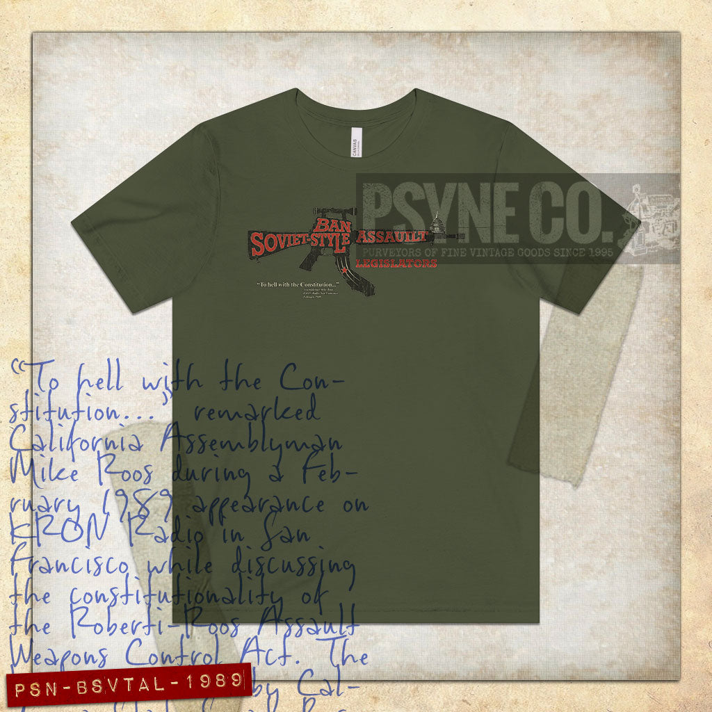 Ban Soviet Style Assault Legislators 1989 Vintage Men's T-Shirt