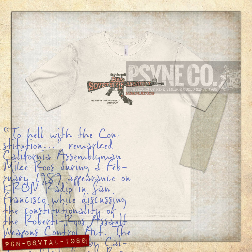 Ban Soviet Style Assault Legislators 1989 Vintage Men's T-Shirt