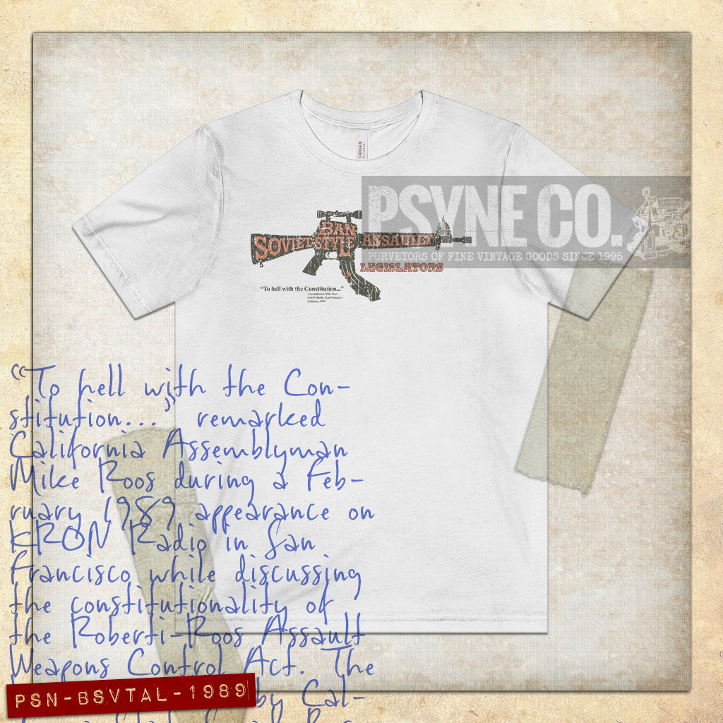 Ban Soviet Style Assault Legislators 1989 Vintage Men's T-Shirt