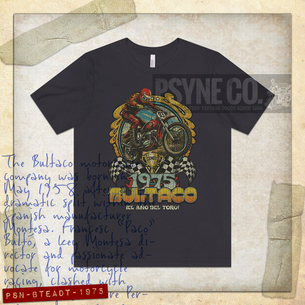Bultaco El Año Del Toro 1975 Vintage Men's T-Shirt
