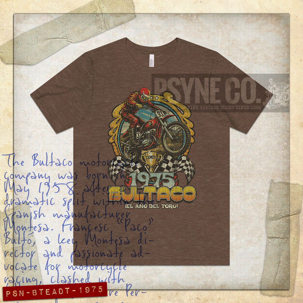 Bultaco El Año Del Toro 1975 Vintage Men's T-Shirt