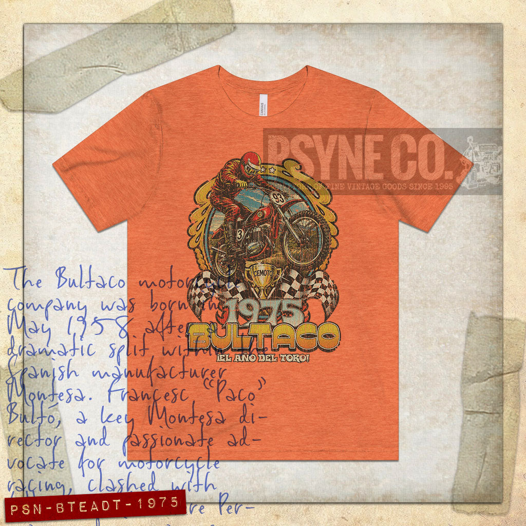Bultaco El Año Del Toro 1975 Vintage Men's T-Shirt