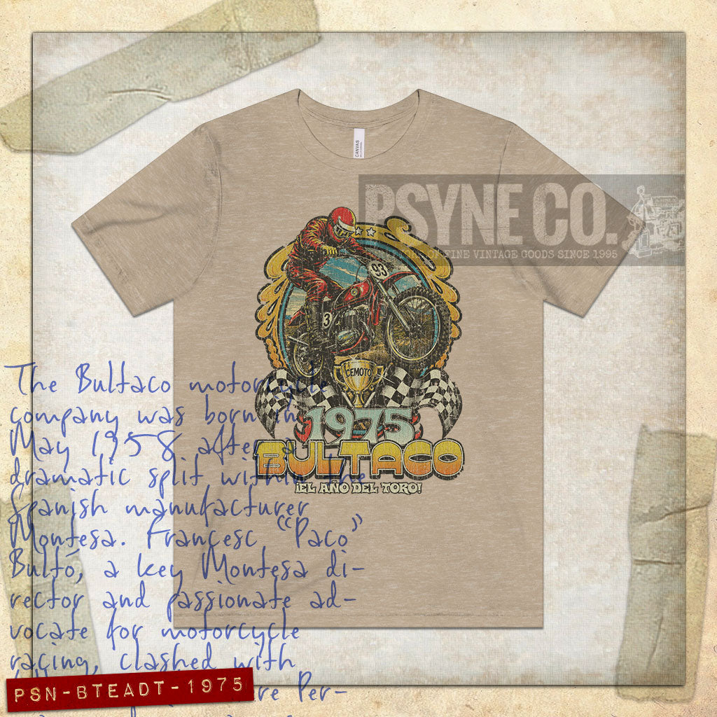 Bultaco El Año Del Toro 1975 Vintage Men's T-Shirt