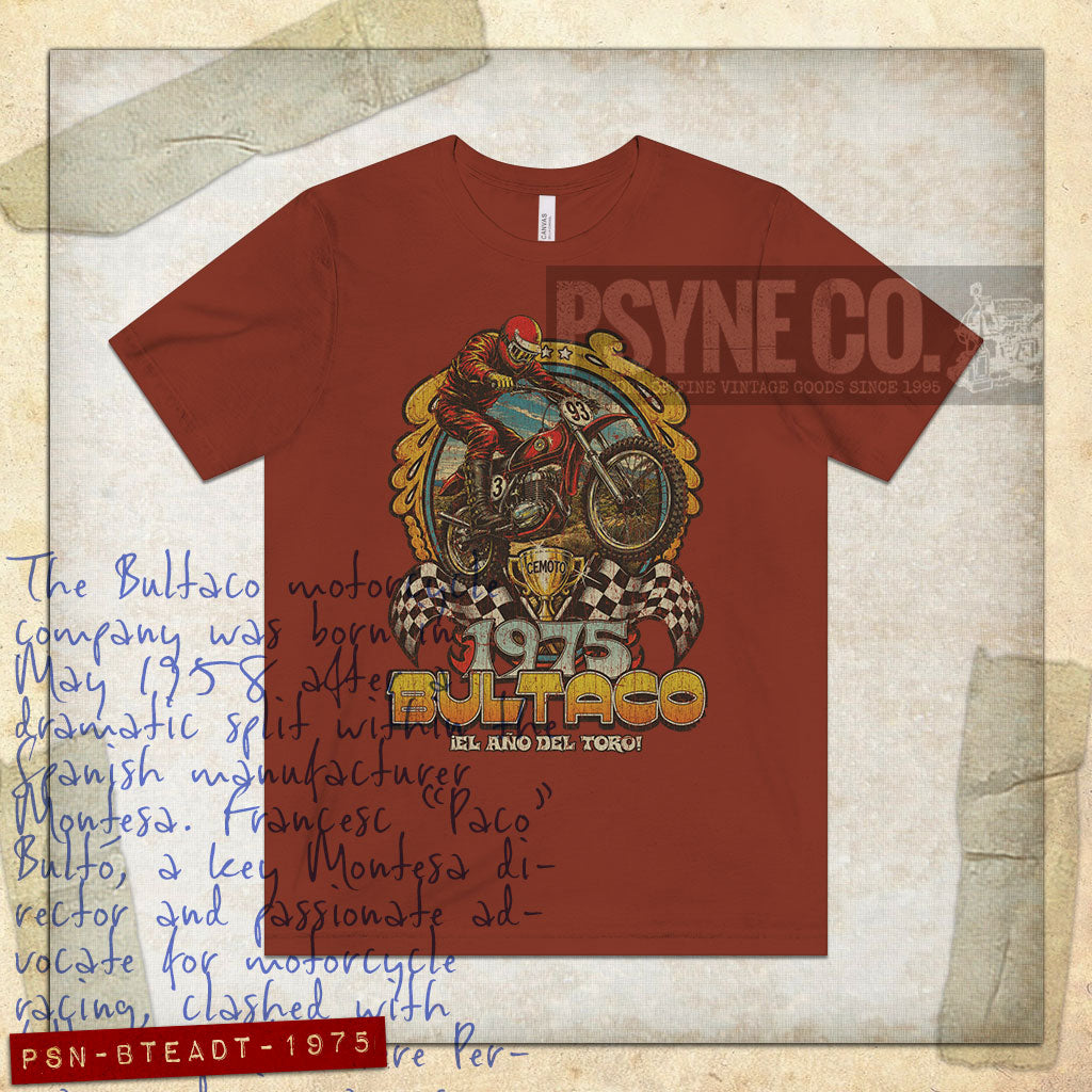 Bultaco El Año Del Toro 1975 Vintage Men's T-Shirt