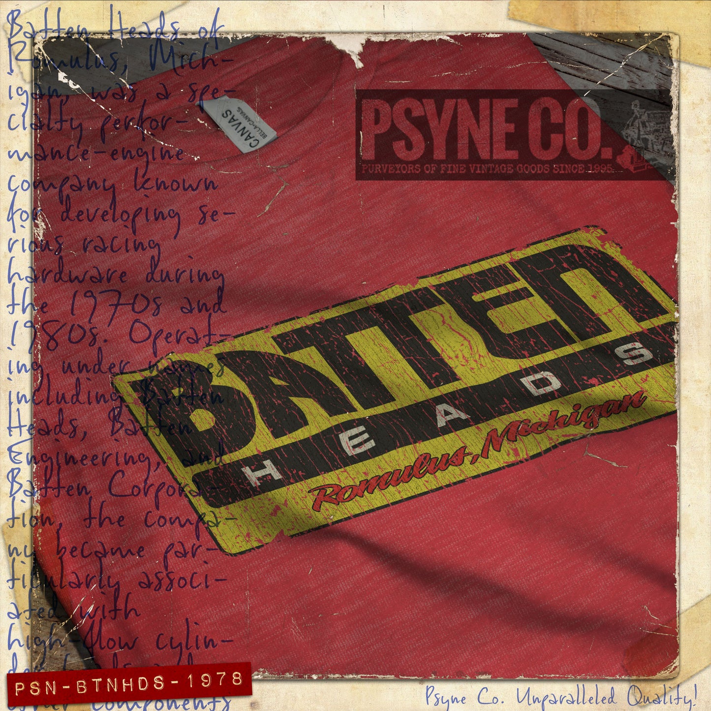 Batten Heads 1978 Vintage Men's T-Shirt