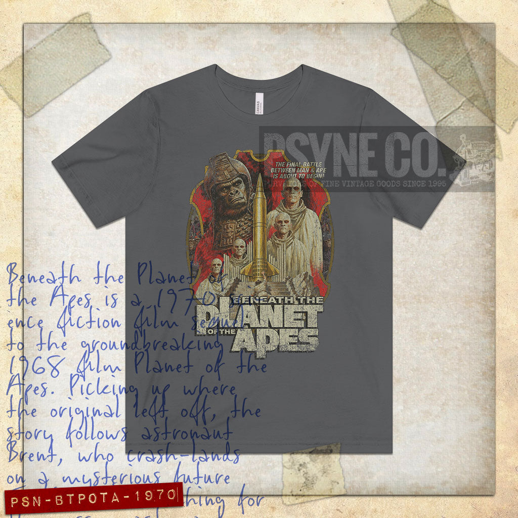 Beneath the Planet of the Apes 1970 Vintage Men's T-Shirt