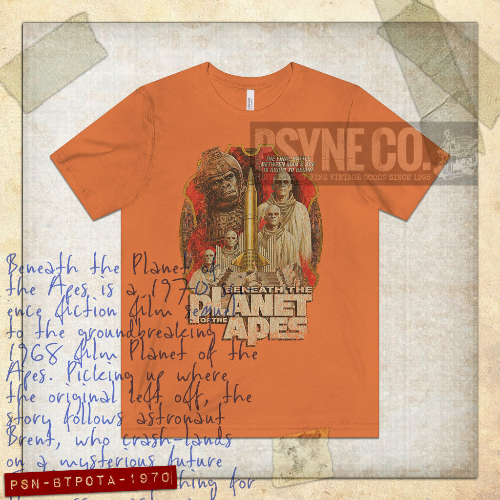Beneath the Planet of the Apes 1970 Vintage Men's T-Shirt
