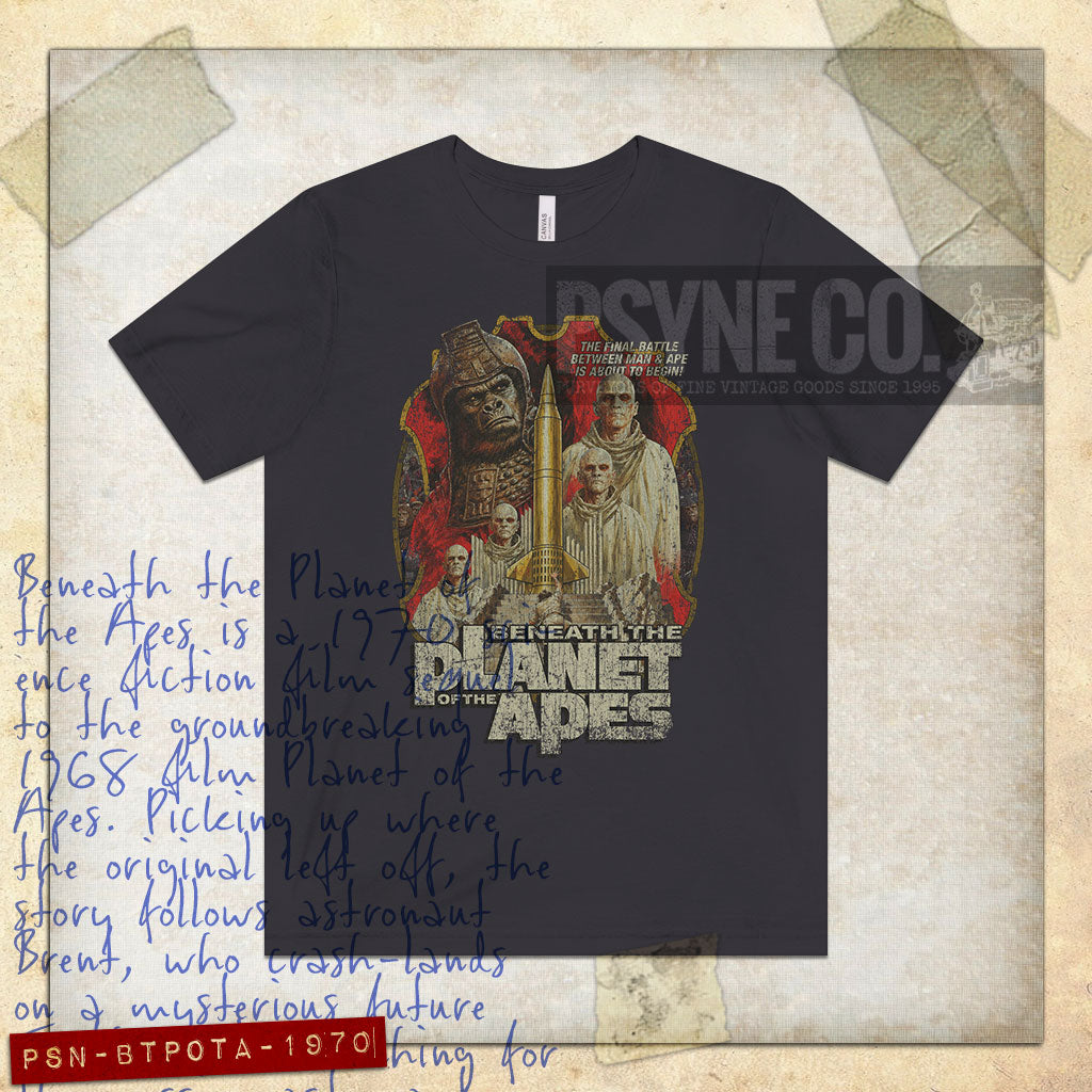 Beneath the Planet of the Apes 1970 Vintage Men's T-Shirt