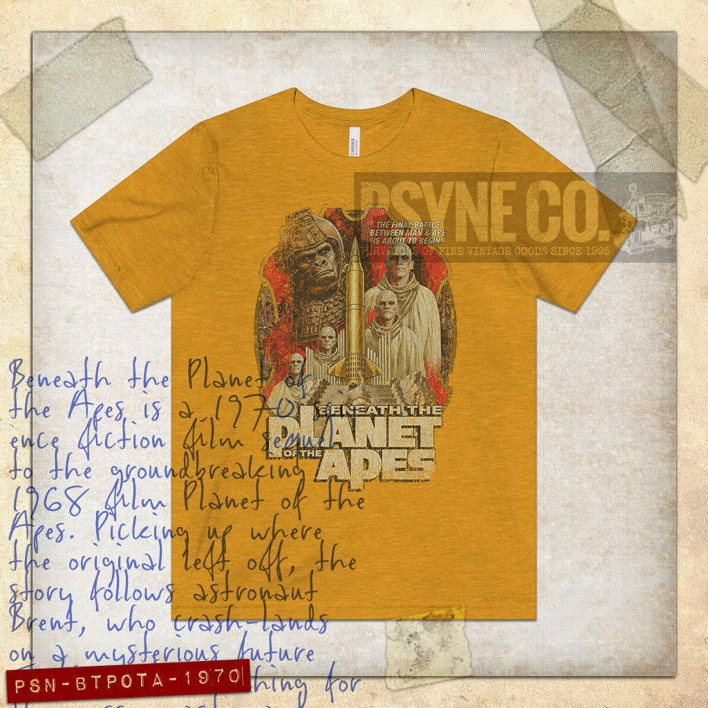 Beneath the Planet of the Apes 1970 Vintage Men's T-Shirt