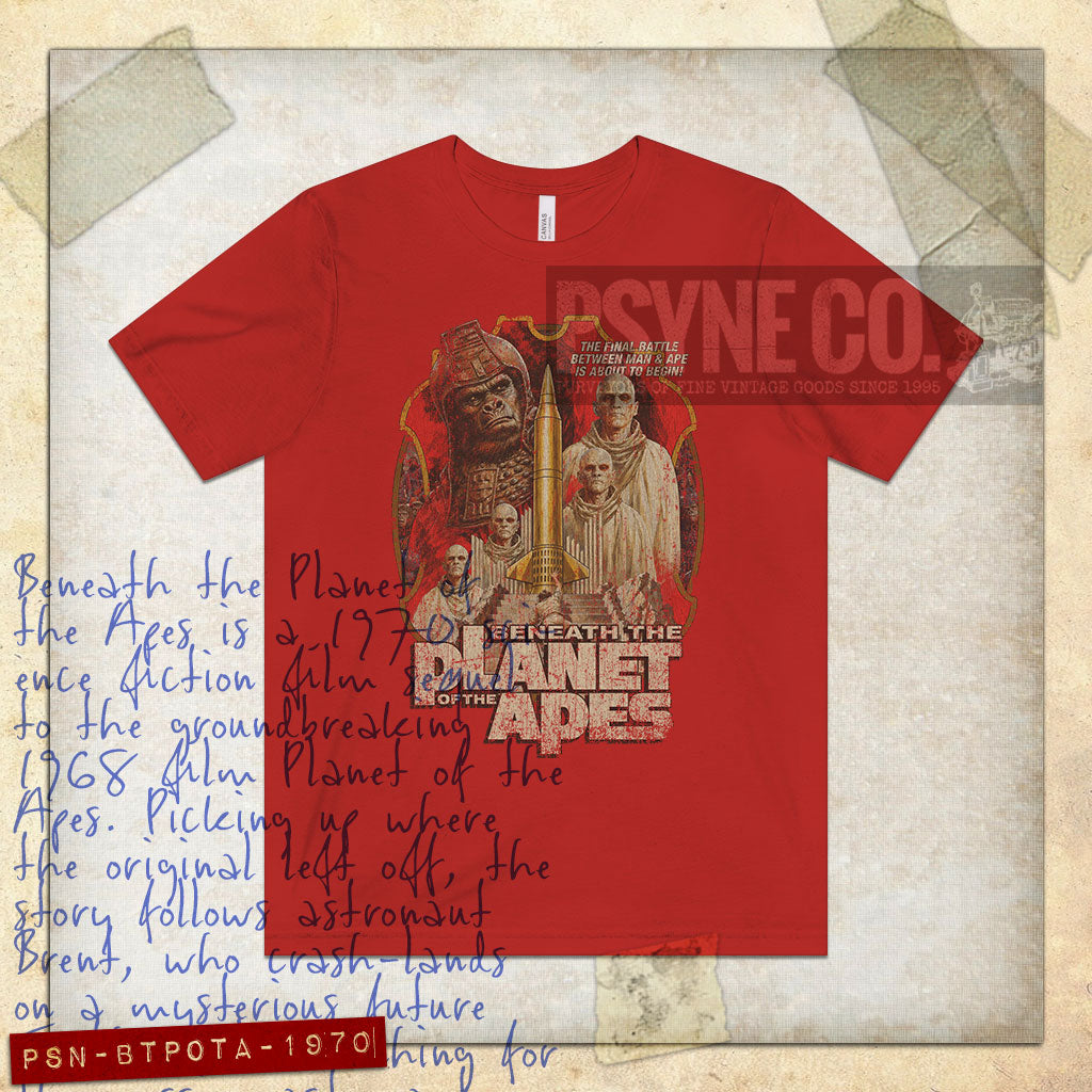 Beneath the Planet of the Apes 1970 Vintage Men's T-Shirt