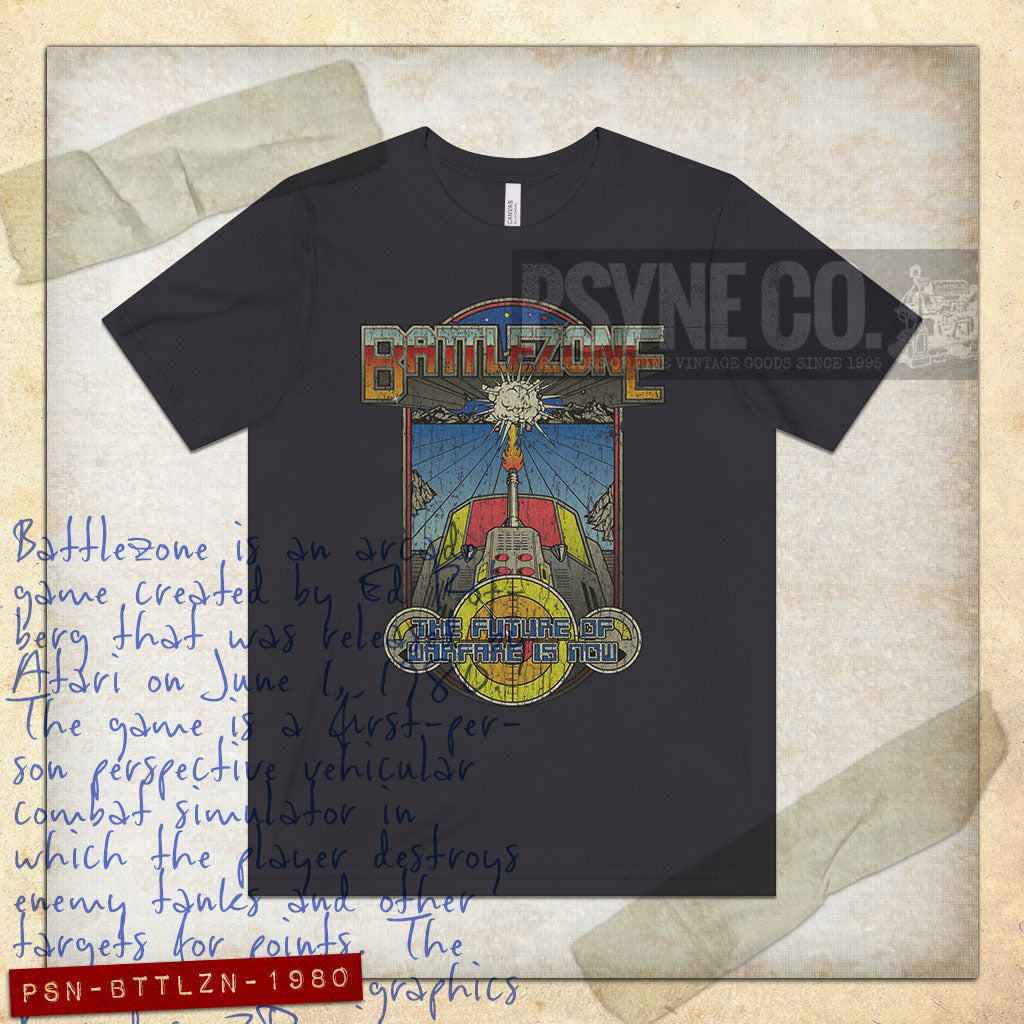 Battlezone Furture Warfare 1980 Vintage Men's T-Shirt