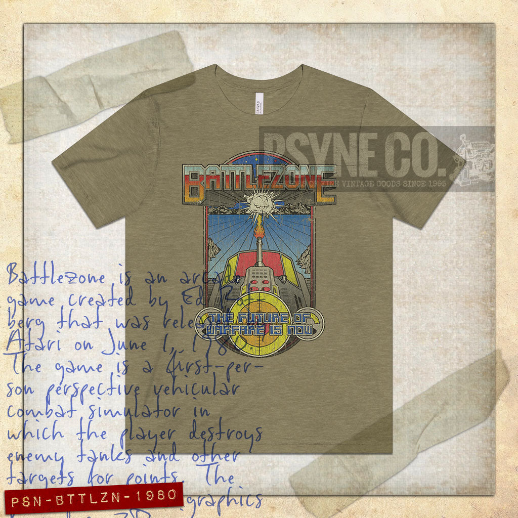 Battlezone Furture Warfare 1980 Vintage Men's T-Shirt