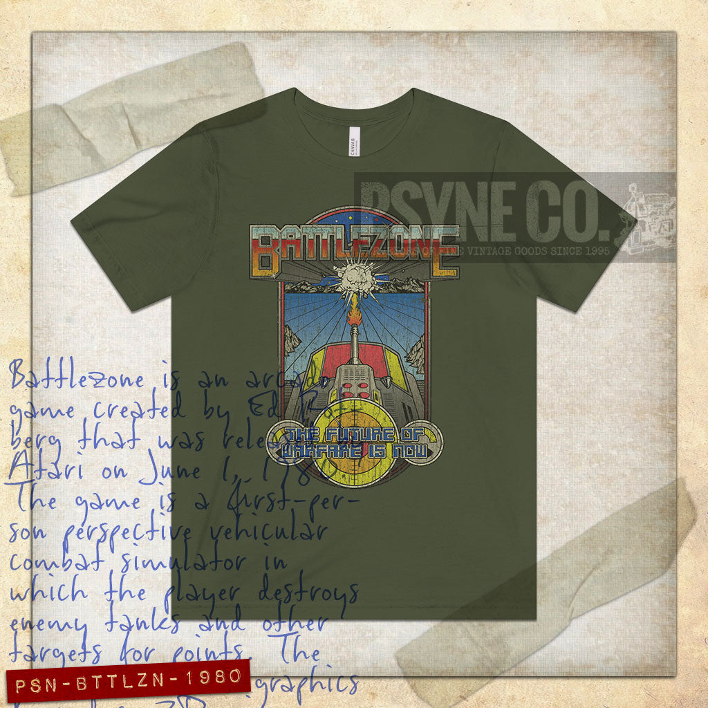 Battlezone Furture Warfare 1980 Vintage Men's T-Shirt