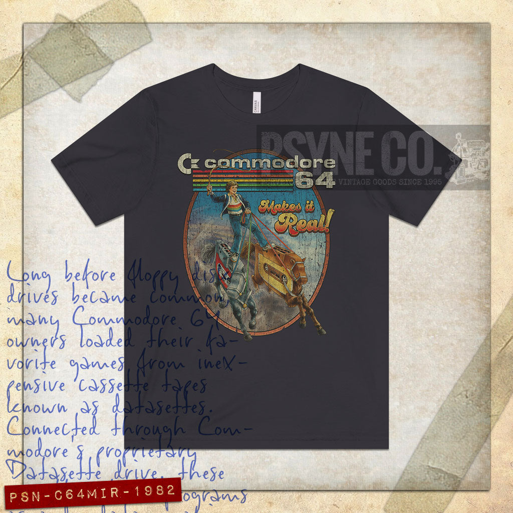 Commodore 64 Makes it Real 1982 Vintage Men's T-Shirt