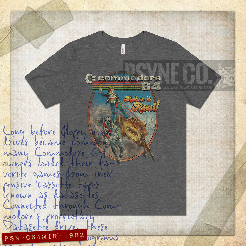 Commodore 64 Makes it Real 1982 Vintage Men's T-Shirt