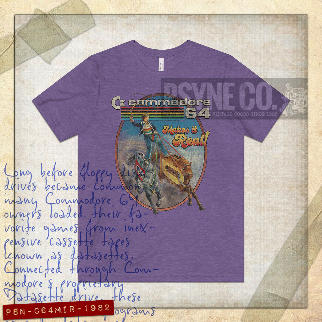 Commodore 64 Makes it Real 1982 Vintage Men's T-Shirt