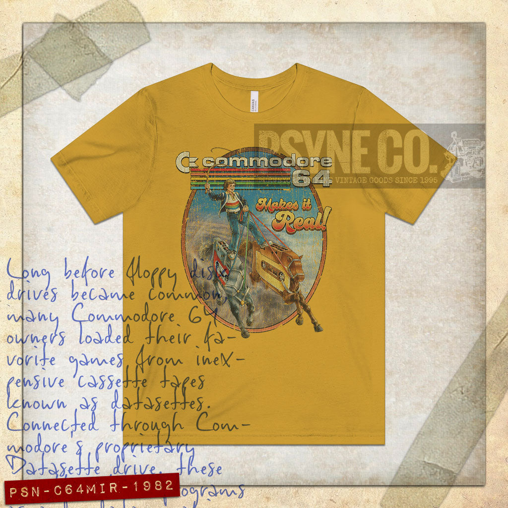 Commodore 64 Makes it Real 1982 Vintage Men's T-Shirt
