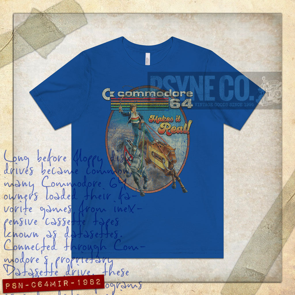 Commodore 64 Makes it Real 1982 Vintage Men's T-Shirt