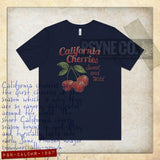California Cherries Sweet and Wild 1987 Vintage Men's T-Shirt