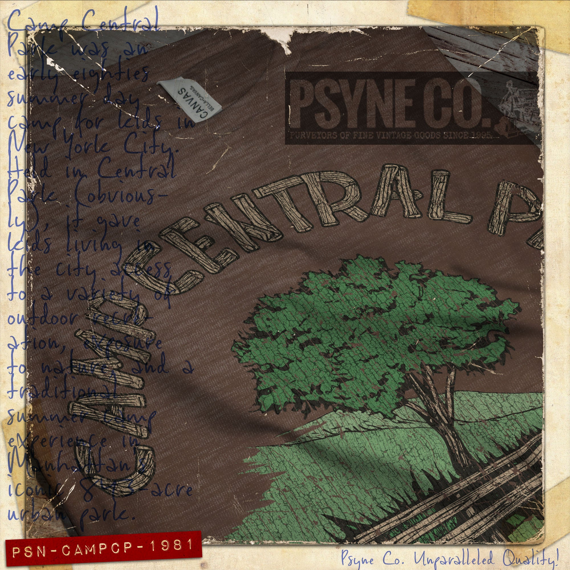 Camp Central Park 1981 Vintage Men's T-Shirt