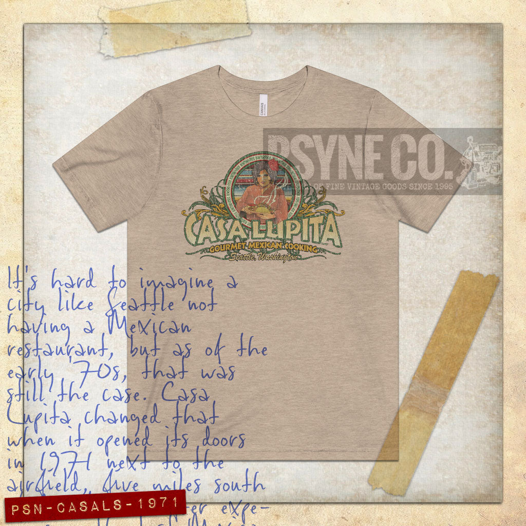Casa Lupita Seattle 1971 Vintage Men's T-Shirt