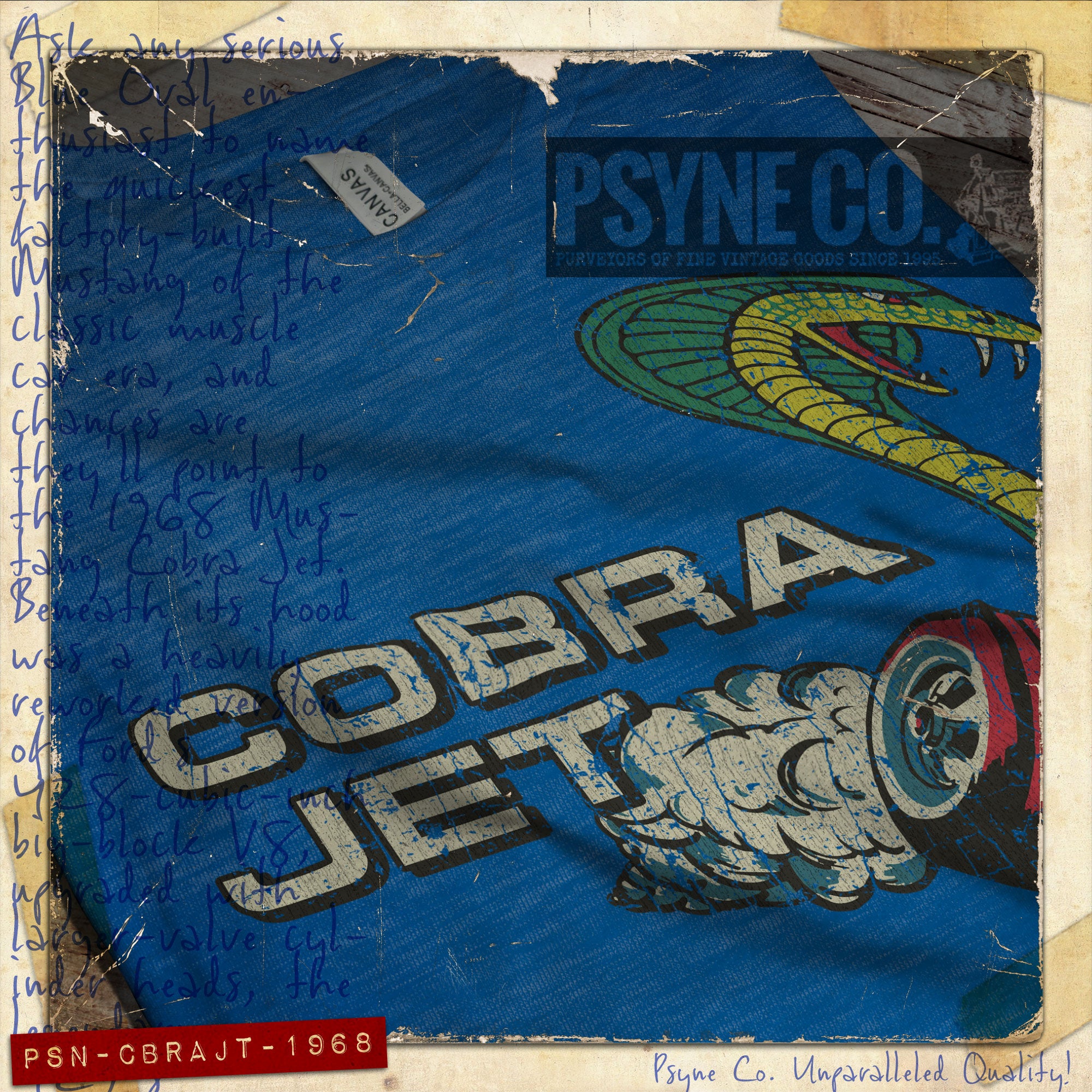 Cobra Jet 1968 Vintage Men's T-Shirt